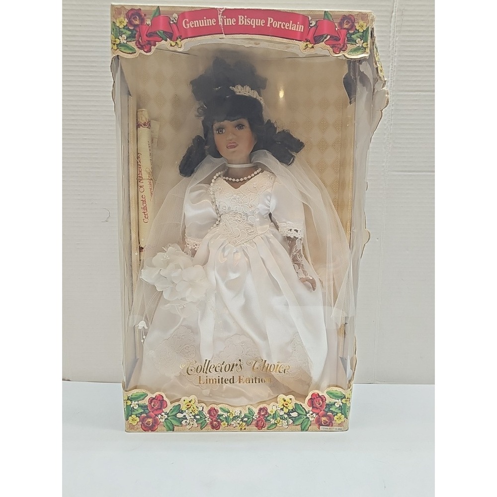 Vintage Collectors Choice African American Bride Doll